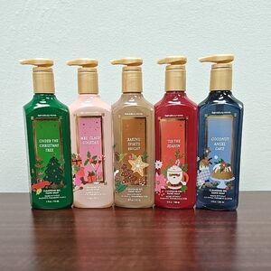 Bath & Body Works 5 Piece SEASONS SIPS & EATS  Cleansing Gel Hand Soap Bundle